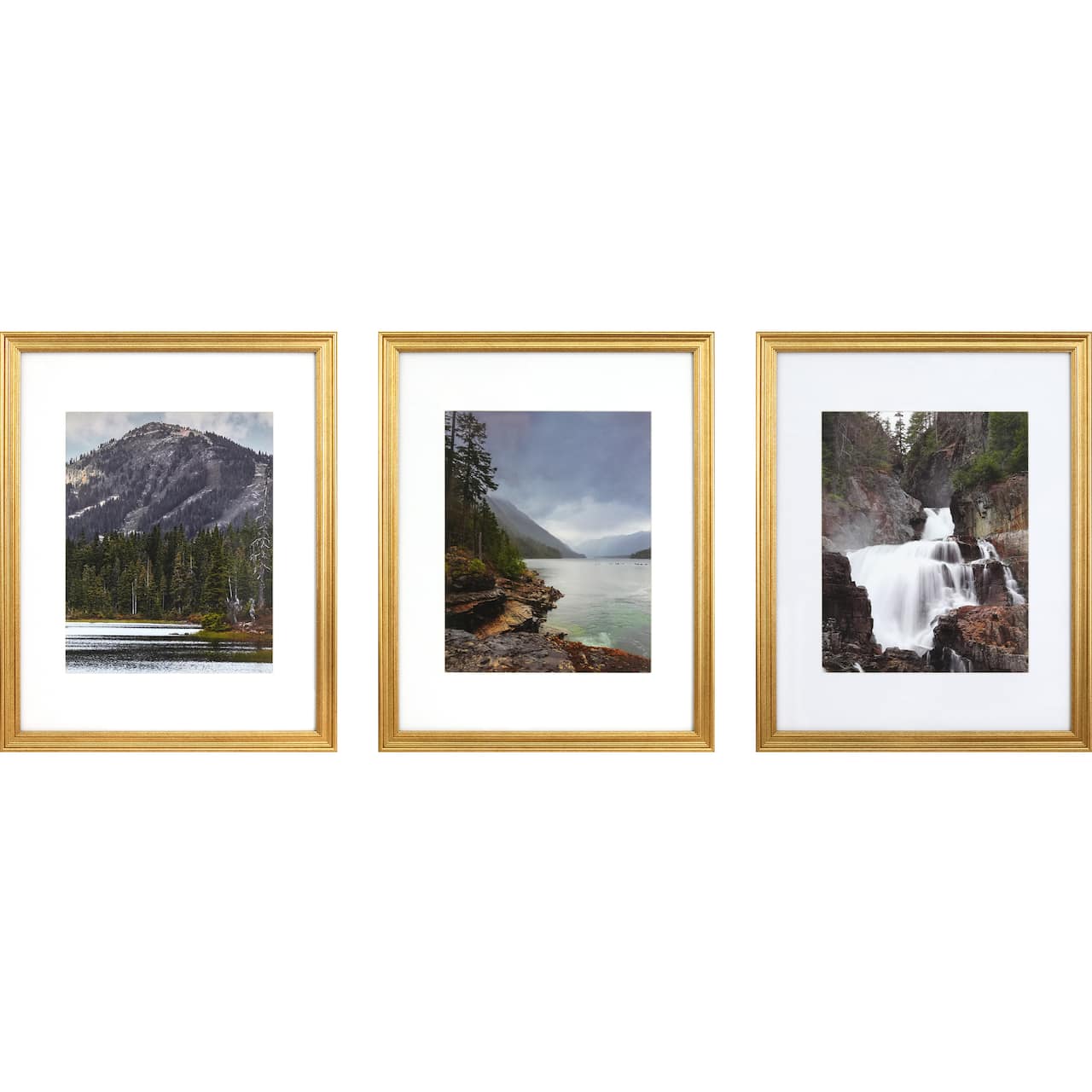 6 Packs: 3 ct. (18 total) Gallery™ Gold Frame with Mat by Studio Décor®